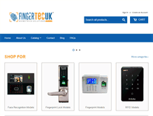 Tablet Screenshot of fingertecuk.com